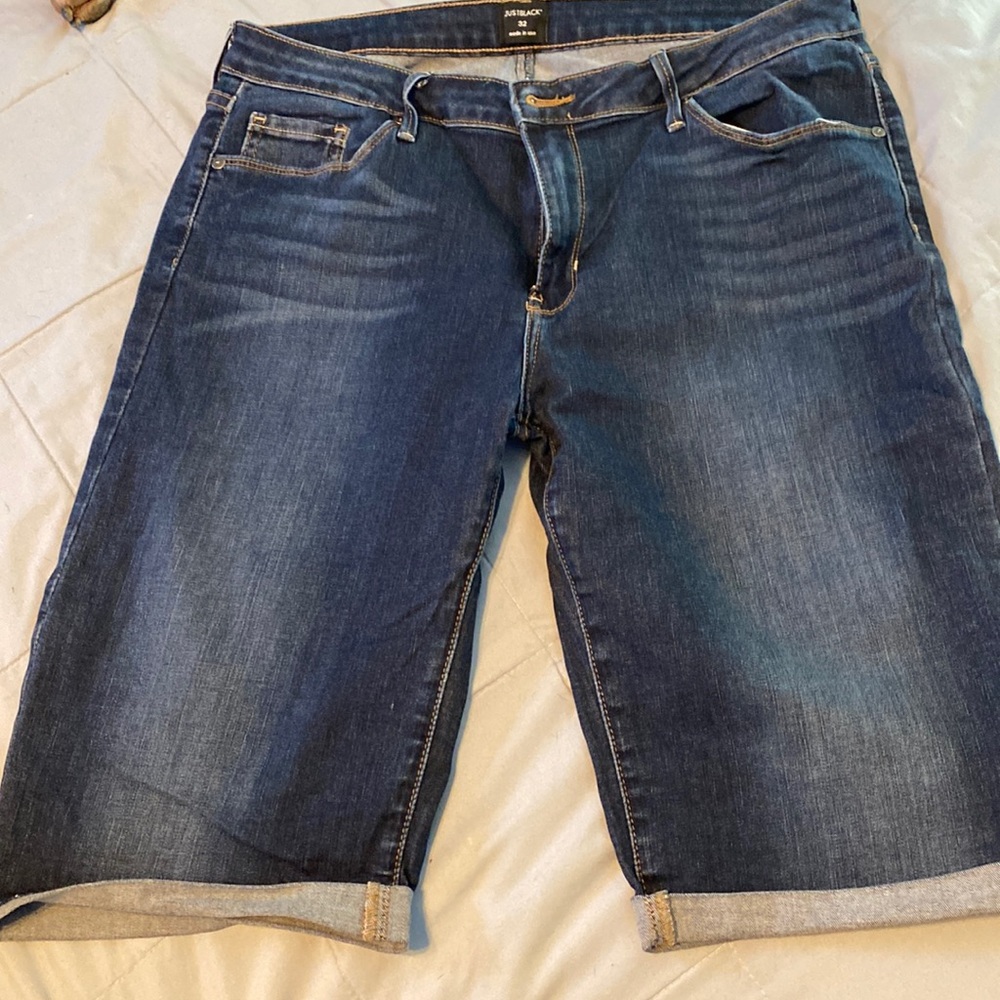 Just Black Denim Bermuda Shorts